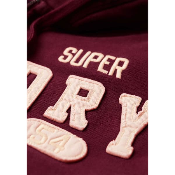 Superdry Vintage Athletic Sweatshirt Med Dragkedja Röd 2XL Man