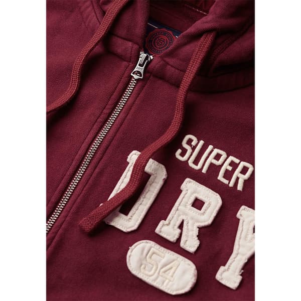 Superdry Vintage Athletic Sweatshirt Med Dragkedja Röd 2XL Man