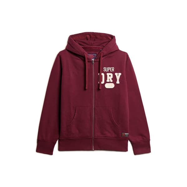 Superdry Vintage Athletic Sweatshirt Med Dragkedja Röd 2XL Man