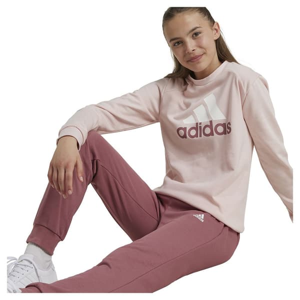 Adidas Essentials Big Logo French Terry Joggers Träningsdräkt Rosa 7-8 Years Pojke