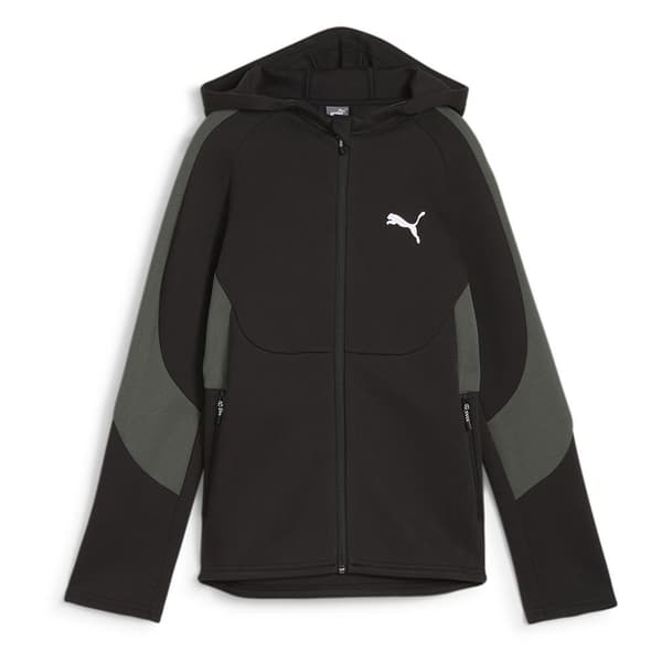 Puma Evostripe Dk Sweatshirt Med Dragkedja Svart 15-16 Years Pojke