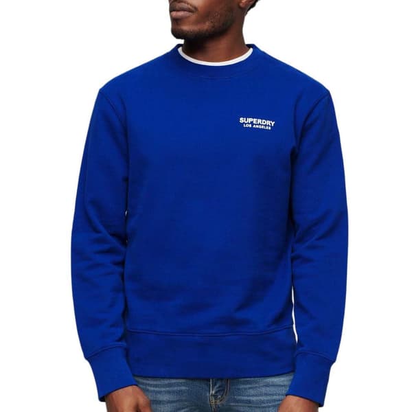 Superdry Luxury Sport Loose Fit Tröja Blå XL Man