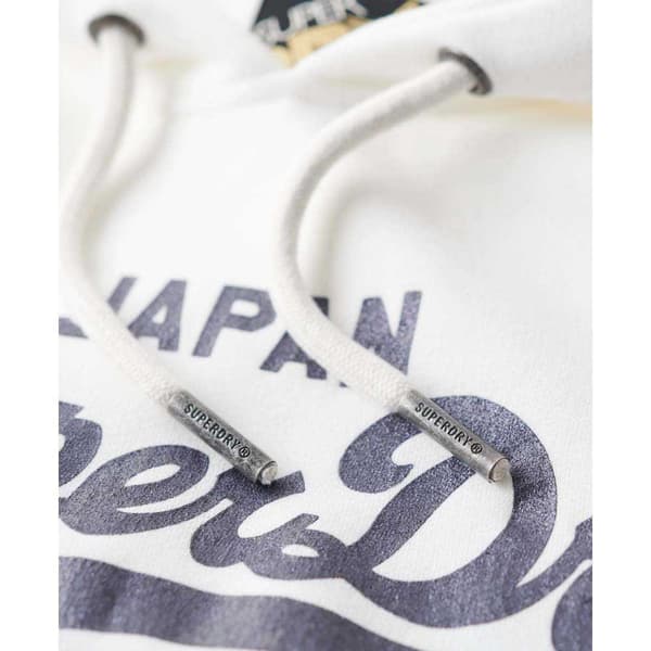 Superdry Metallic Vl Graphic Hættetrøje Beige S Kvinde
