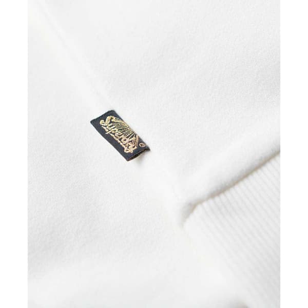Superdry Metallic Vl Graphic Hættetrøje Beige S Kvinde