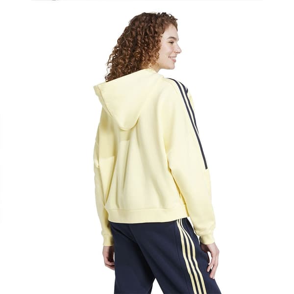 Adidas Tiro Cut 3 Stripes Fleece Sweatshirt Gul L / Regular Kvinde