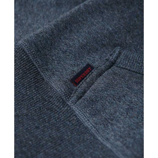 Superdry Essential Logo Huvtröja Blå S Man