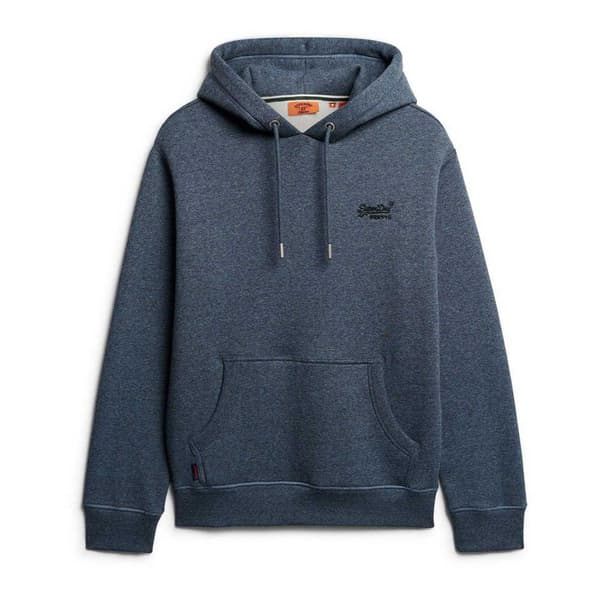 Superdry Essential Logo Huvtröja Blå S Man