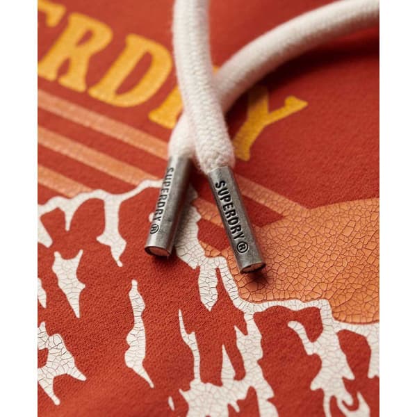 Superdry Outdoor Graphic Stripe Huvtröja Orange S Man