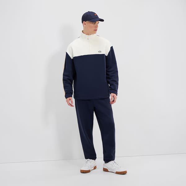 Ellesse Ineralo Halv Lynlås Sweatshirt Blå M Mand