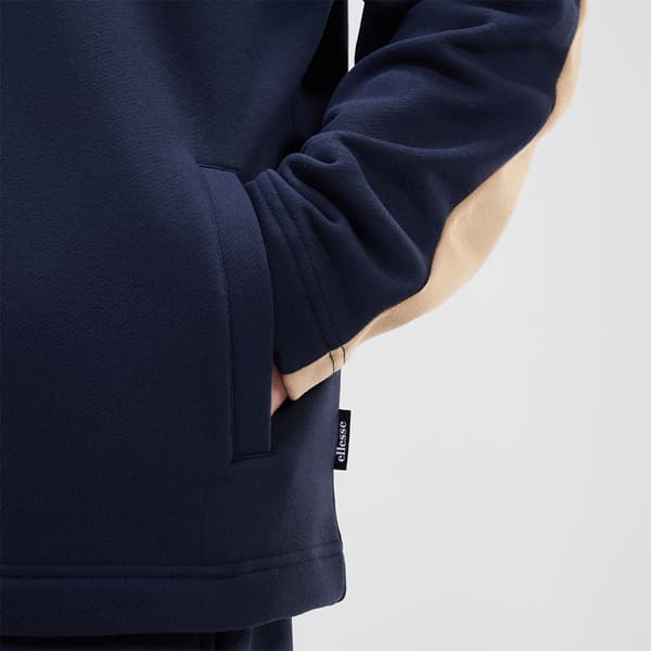 Ellesse Ineralo Halv Lynlås Sweatshirt Blå M Mand