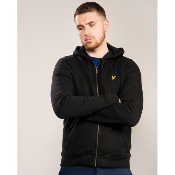 Lyle & Scott Zip-up Sweatshirt Sort S Mand