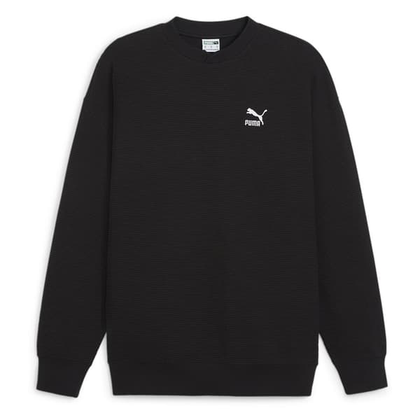Puma Select Classics Waffle Sweatshirt Sort M Mand