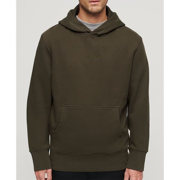Superdry Micro Logo Graphic Loose Tröja Med Huva Grönt 2XL Man
