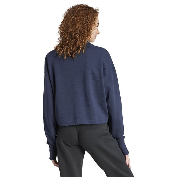 Adidas All Szn Ribbed V Neck Huppari Sininen L Nainen