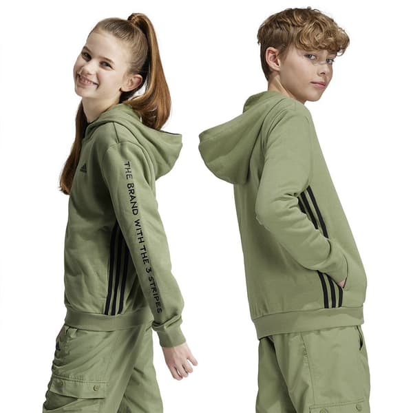 Adidas Street Jam Kokovetoketjullinen Collegepaita Vihreä 11-12 Years Poika