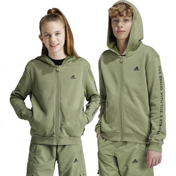 Adidas Street Jam Kokovetoketjullinen Collegepaita Vihreä 11-12 Years Poika