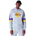 Miniatyrbillede 1 af 9: New Era Colour Block Los Angeles Lakers Hættetrøje Grå L Mand
