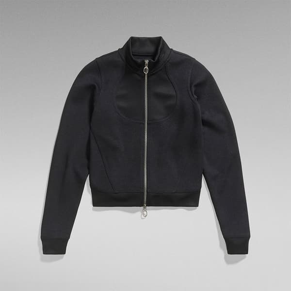 G-star Track Sweatshirt Med Dragkedja Svart 2XS Kvinna