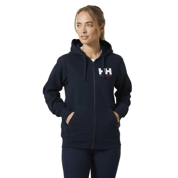 Helly Hansen Logo Full Zip 2.0 Sweatshirt Med Dragkedja Blå M Kvinna
