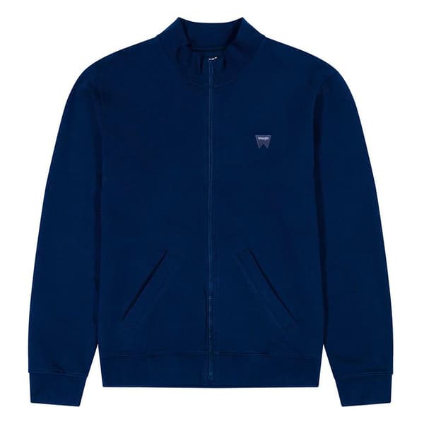 Wrangler 112350547 Halv Lynlås Sweatshirt Blå S Mand