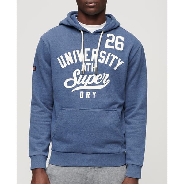 Superdry Track & Field Ath Graphic Tröja Med Huva Blå 2XL Man