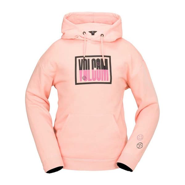 Volcom Essential Tröja Med Huva Rosa S Kvinna