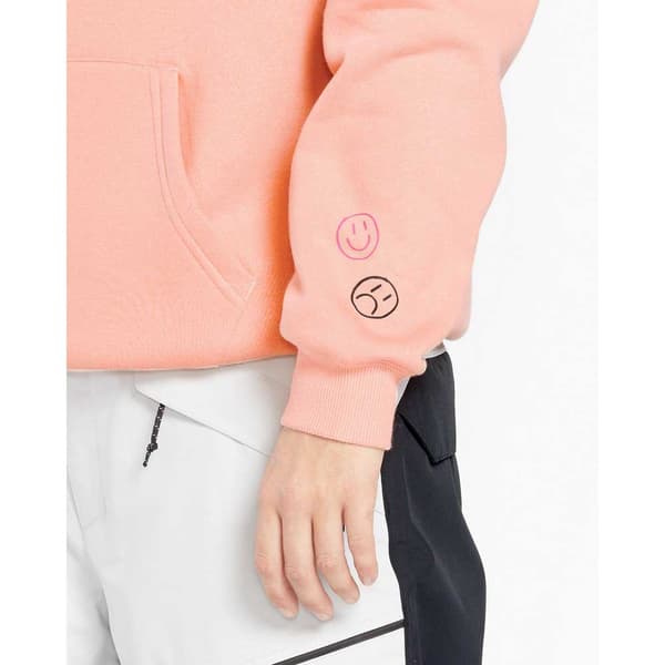 Volcom Essential Tröja Med Huva Rosa S Kvinna