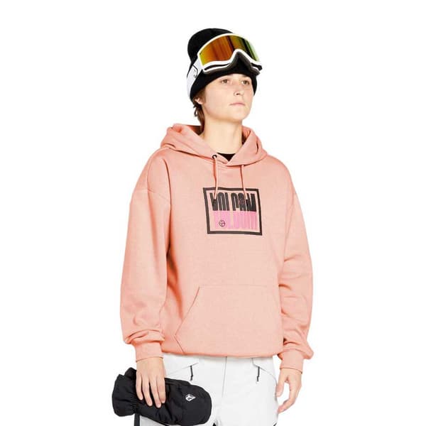 Volcom Essential Tröja Med Huva Rosa S Kvinna