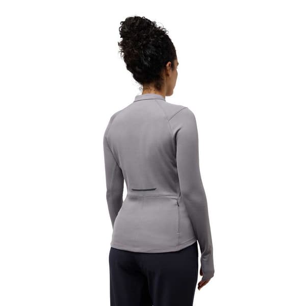 Jack Wolfskin Bike Commute Halv Lynlås Sweatshirt Grå XL Kvinde