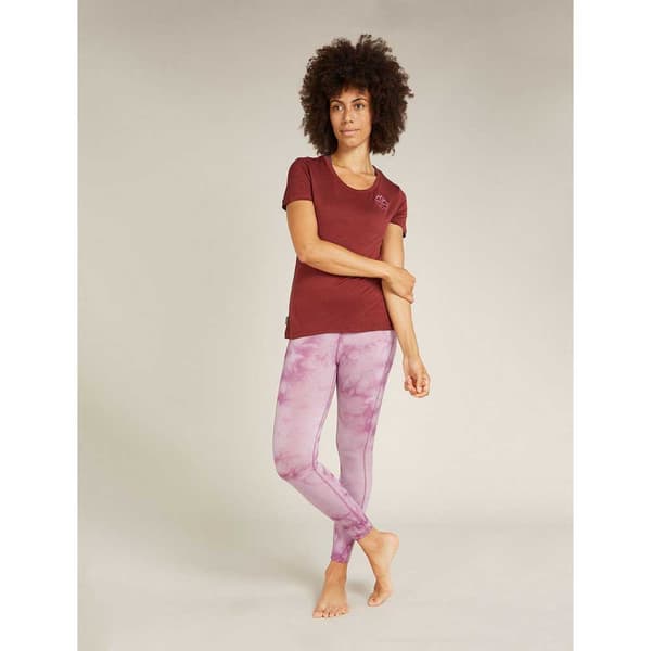 Icebreaker Merino 260 Fastray 25´´ High Rise Cloud Dye Leggings Rosa S Kvinna