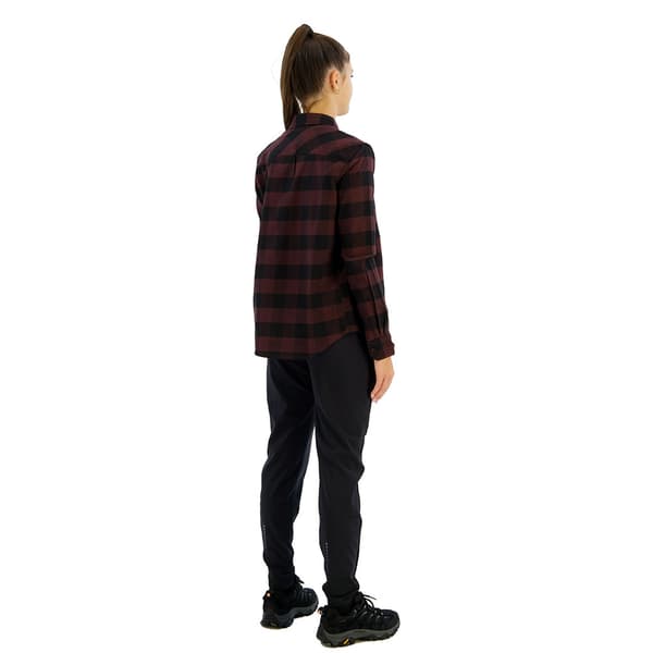 Odlo Essential T-shirt Med Lange ærmer Brun,Sort XS Kvinde