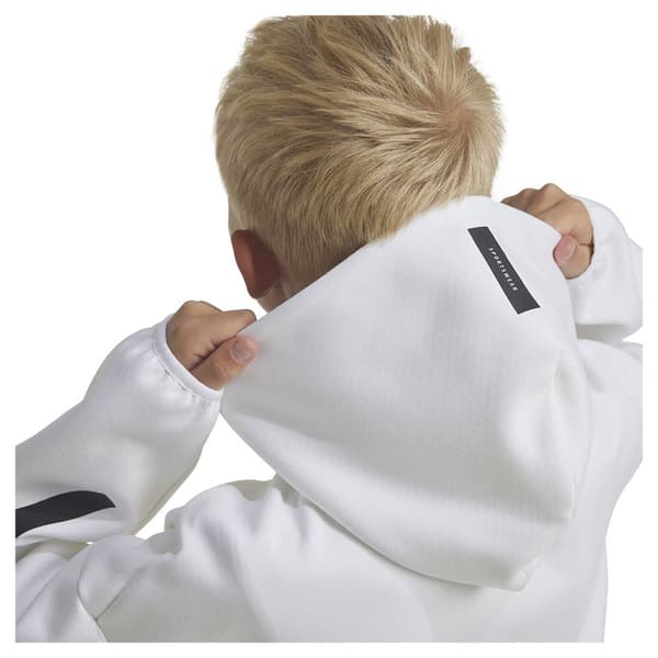 Adidas Z.n.e Sweatshirt Med Dragkedja Vit 7-8 Years Pojke