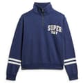 Miniatyrbild 2 av 6: Superdry Athletic Applique Tröja Med Halv Dragkedja Blå S Kvinna