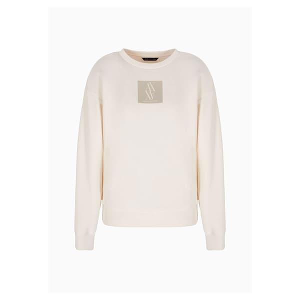 Armani Exchange 6dym68_yjegz Tröja Vit XS Kvinna