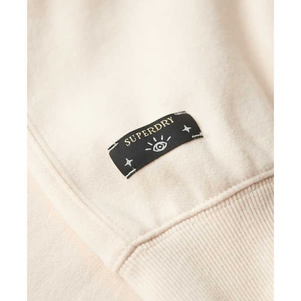 Superdry Suika Embroidered Loose Tröja Beige 2XS Kvinna