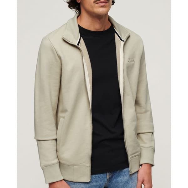 Superdry Essential Logo Track Ub Sweatshirt Med Dragkedja Beige S Man