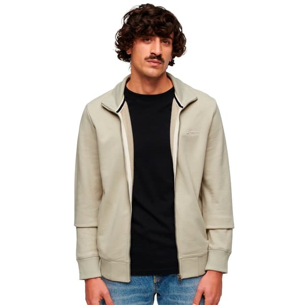 Superdry Essential Logo Track Ub Sweatshirt Med Dragkedja Beige S Man