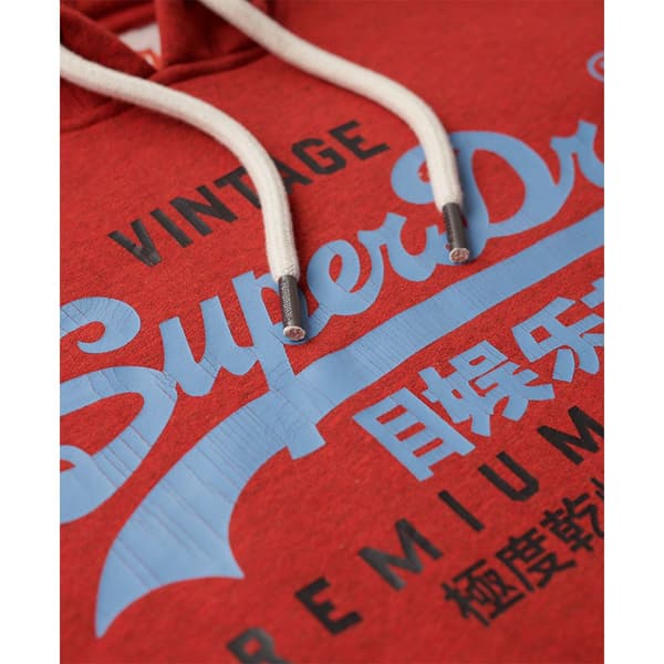 Superdry Vl Duo Tröja Med Huva Röd S Man