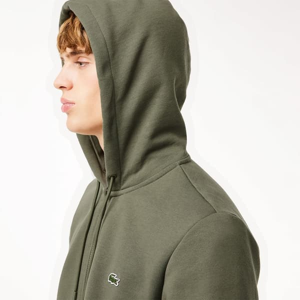 Lacoste Sh9626 Sweatshirt Med Dragkedja Grönt 5 Man