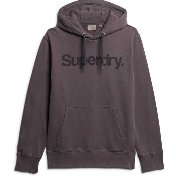 Superdry Core Logo City Loose Huvtröja Grå S Man
