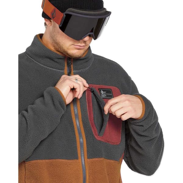 Volcom G4852501 Sweatshirt Med Dragkedja Grå XL Man