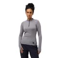 Miniatyrbillede 1 af 8: Jack Wolfskin Bike Commute Halv Lynlås Sweatshirt Grå XS Kvinde