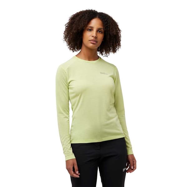Jack Wolfskin Vonnan T-shirt Med Lange ærmer Grøn 2XL Kvinde