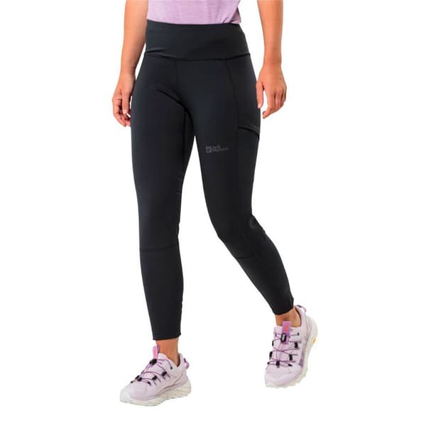 Jack Wolfskin Kammweg Leggings Sort 2XL Kvinde