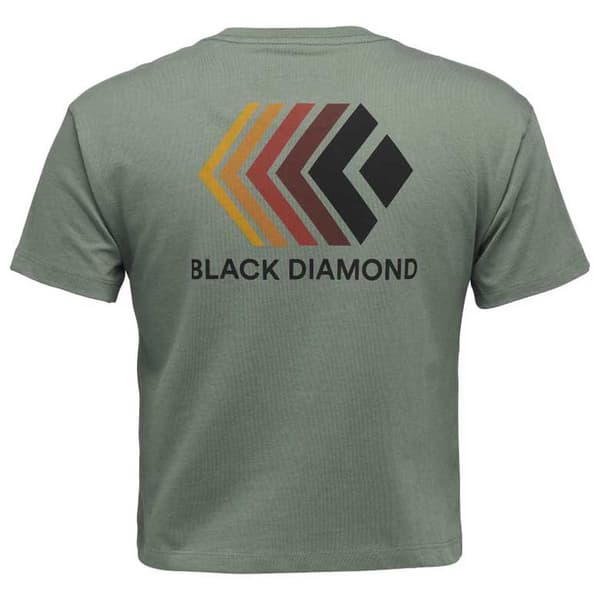 Black Diamond Faded Crop Lyhythihainen T-paita Vihreä L Nainen