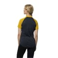 Miniatyrbillede 2 af 7: Jack Wolfskin Morobbia Fz T-shirt Med Korte ærmer Gul,Sort XL Kvinde