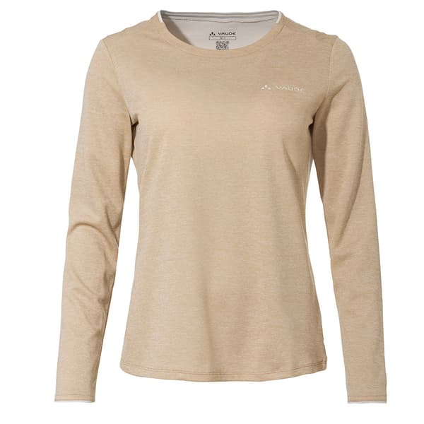 Vaude Essential Pitkähihainen T-paita Beige 42 Nainen