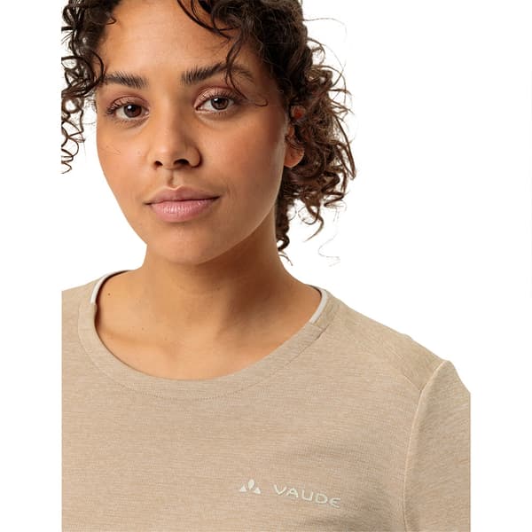 Vaude Essential Pitkähihainen T-paita Beige 42 Nainen