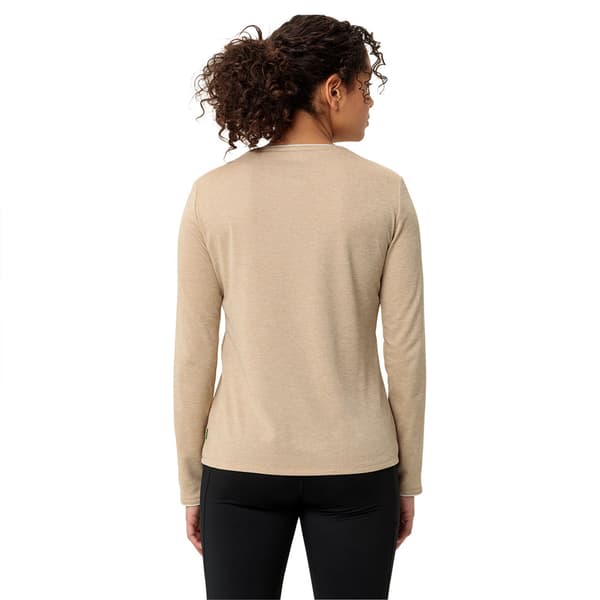 Vaude Essential Pitkähihainen T-paita Beige 42 Nainen