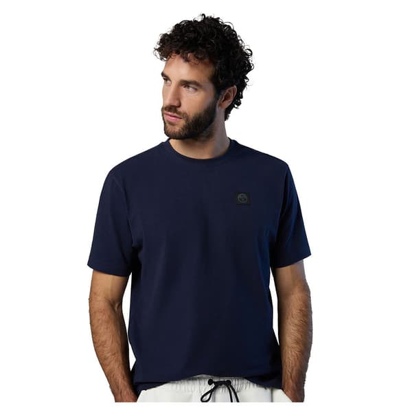 North Sails Logo T-shirt Med Korte ærmer Blå XL Mand